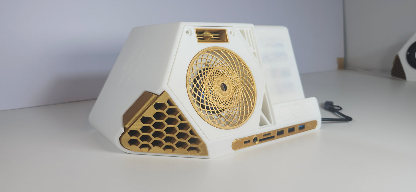 Dex Docker MK2 Desk Organizer with USB Hub | SD/TF Card, USB 2.0, USB C &3.5mm Audio Ports