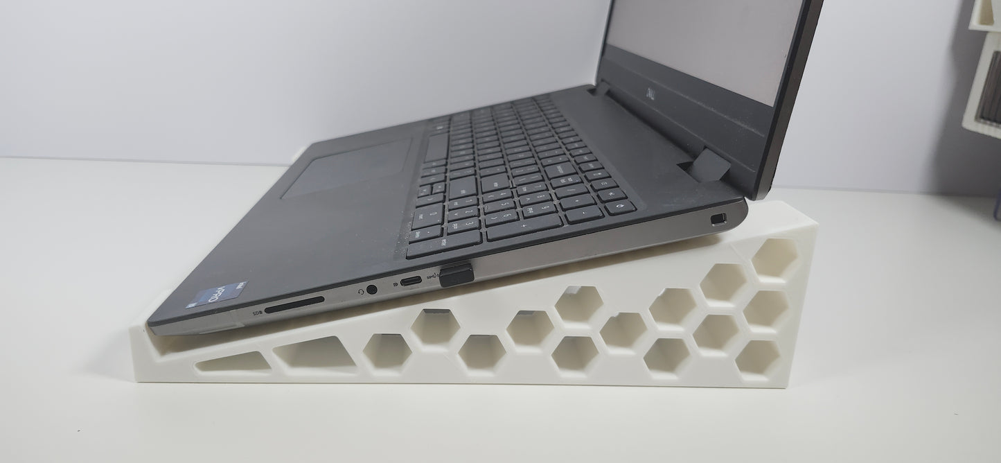 Ergonomic Laptop Riser: Cooling Mount, Desk Organizer & Posture Support