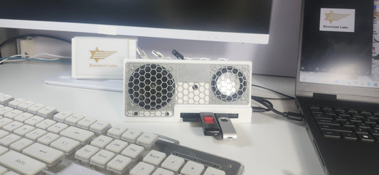 Reference Audio Speaker Deck with M.2 NVME SSD USB Hub Computer Speaker