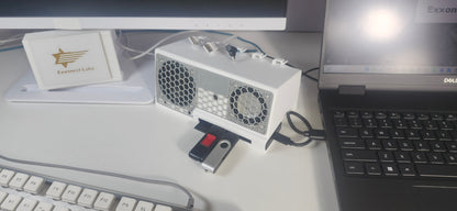 Reference Audio Speaker Deck with M.2 NVME SSD USB Hub Computer Speaker