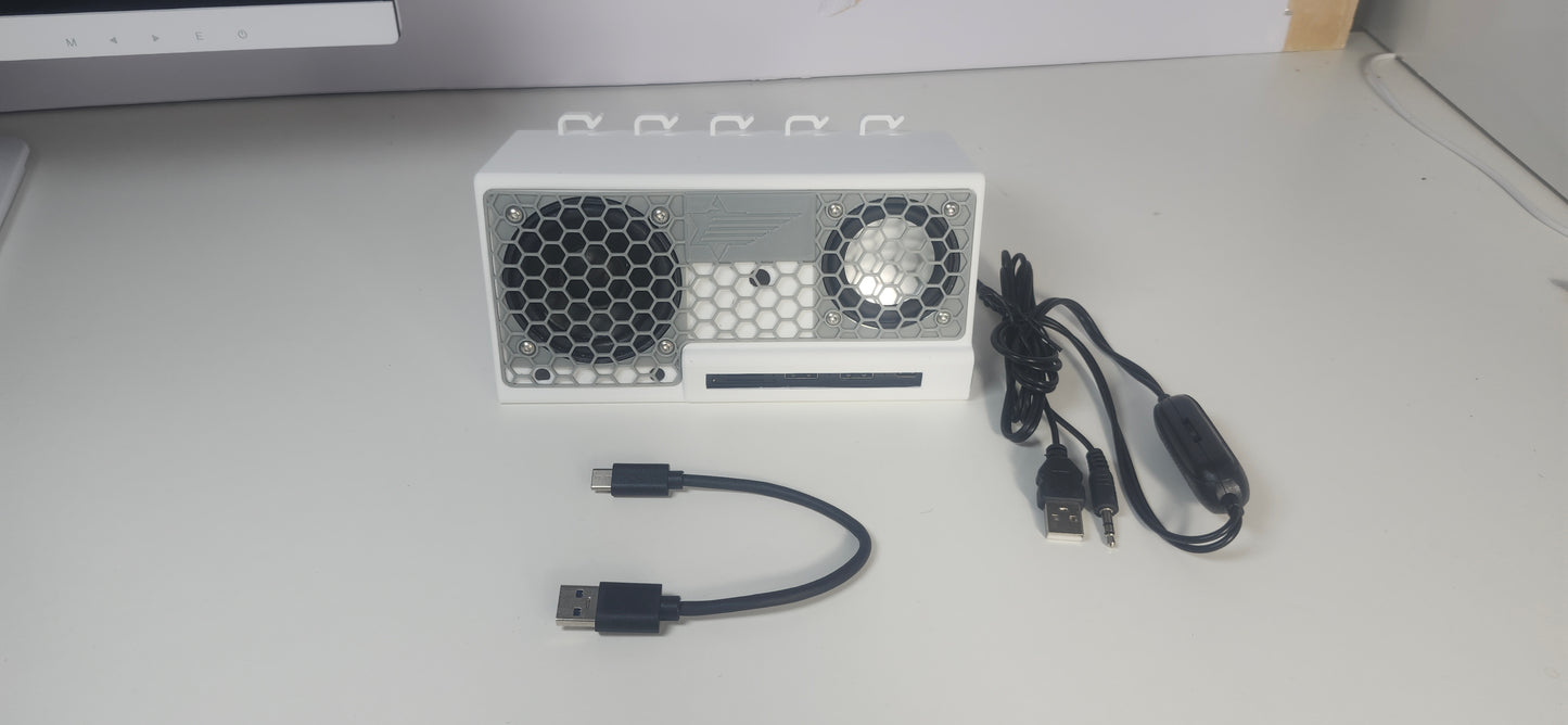 Reference Audio Speaker Deck with M.2 NVME SSD USB Hub Computer Speaker