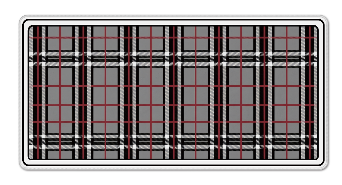 Classic plaid desk matt