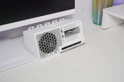 ArenaSound CreatorDoc | Ultra USB Hub Gear for Creators | m.2 NVME SSD, SD/TF, USB 2.0 & USB C Ports | White & Gray