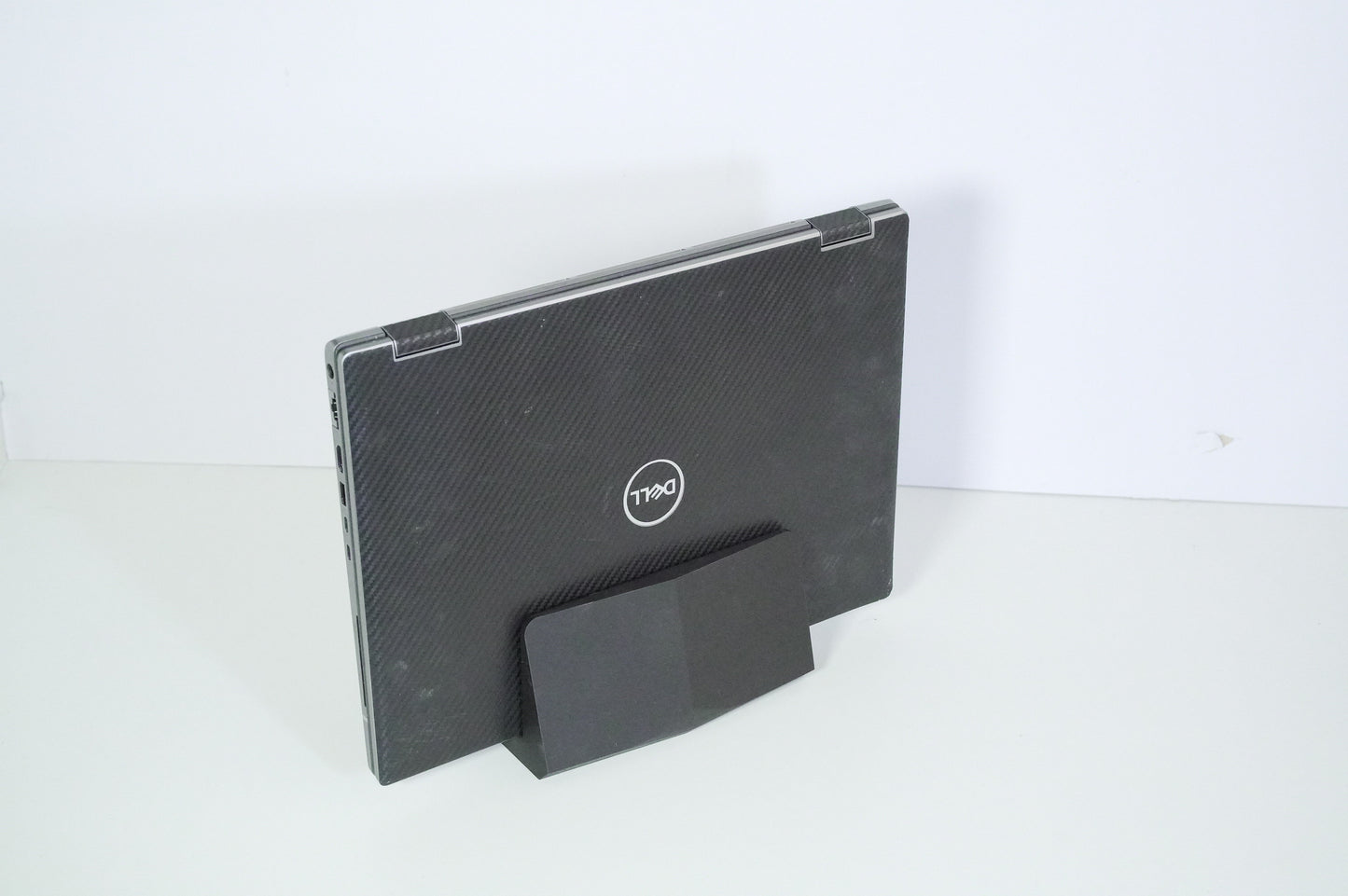 Dual Vertical Laptop Stand & Desk Organize - Double Grip - Black