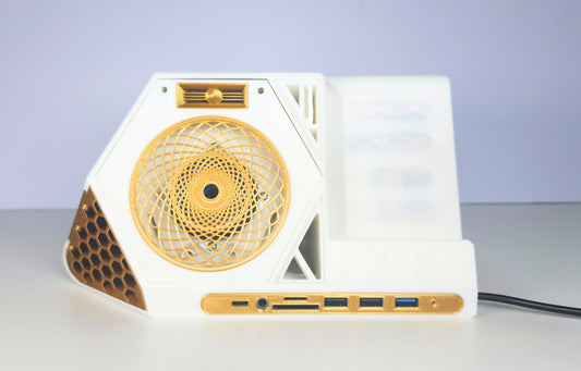 Dex Docker MK2 Desk Organizer with USB Hub | SD/TF Card, USB 2.0, USB C &3.5mm Audio  Ports