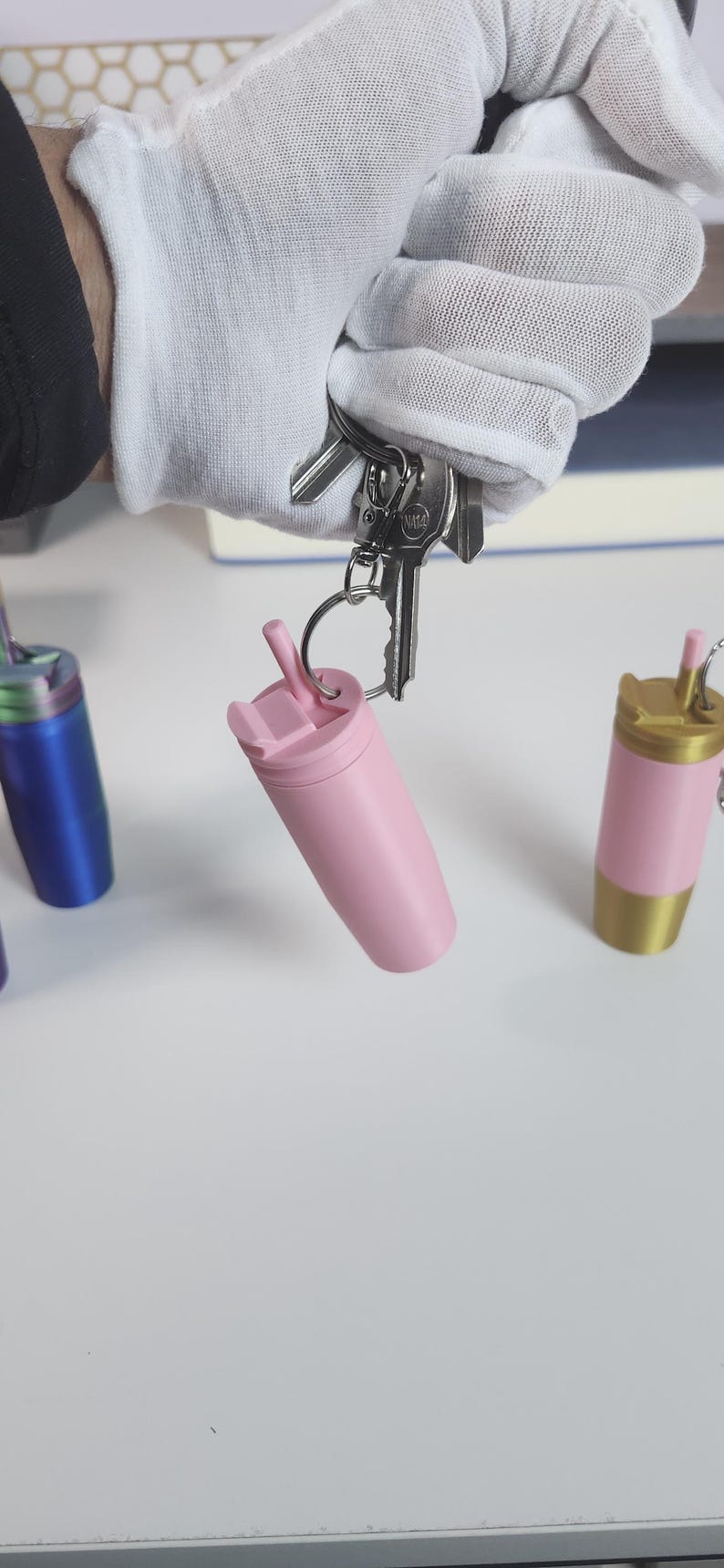 Coffee Cup Keychain with Hidden Compartment - Coffeeful Gift for Coffee Lovers - Coffees Gifts to Friends