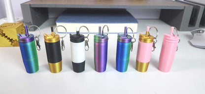 Coffee Cup Keychain with Hidden Compartment - Coffeeful Gift for Coffee Lovers - Coffees Gifts to Friends