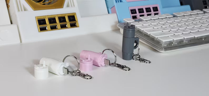 128GB USB C Flash Drive Coffee Cup Keychain | Cute USB-C Thumb Drive for Android, MacBook, Laptop, Tablet