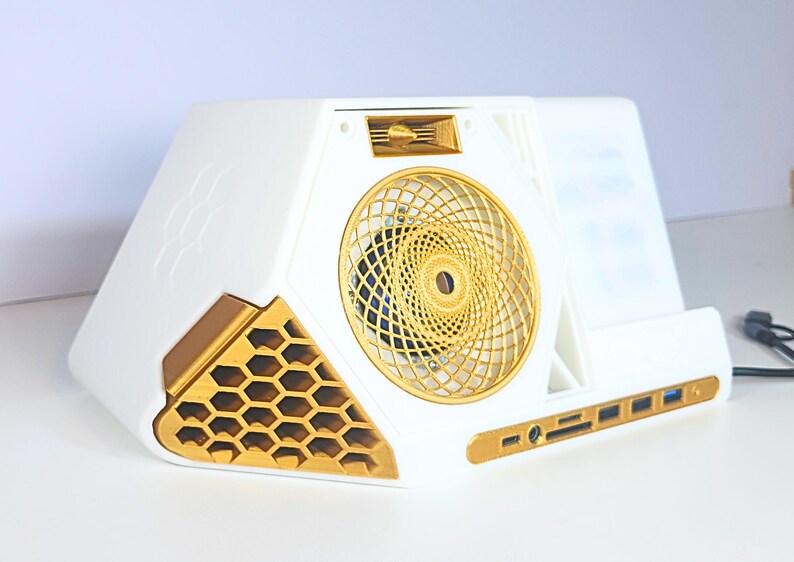 Dex Docker MK2 – Modular Desk Organizer with USB Hub, and Wireless Charging to Declutter Desk